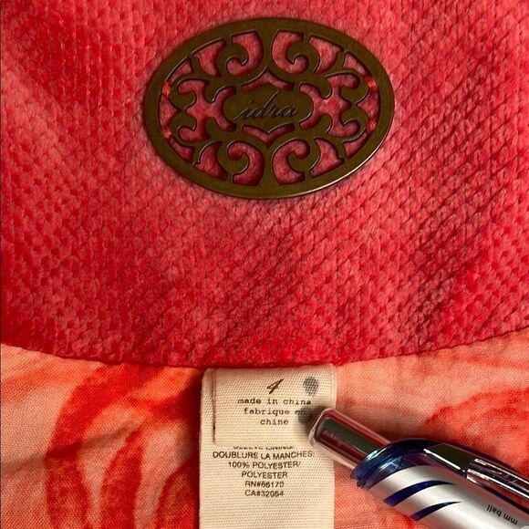 Anthropologie Idra Soft Coral Jacket Unique Corduroy - Picture 4 of 10